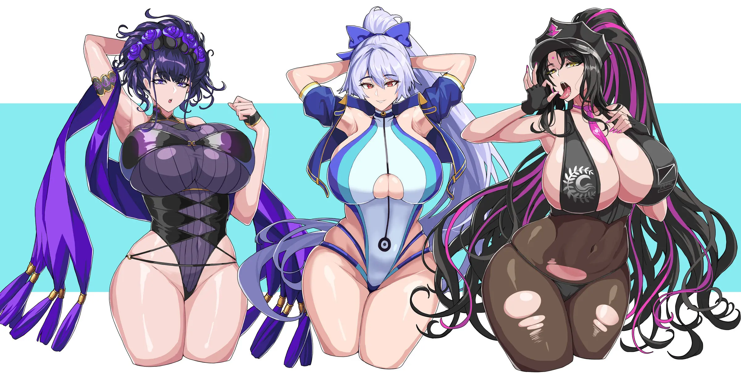 FGO 토모에고젠, 셋쇼인 키아라, 시키부 (Decensored)